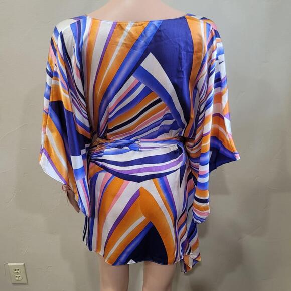 Zoa silk dress size small beautiful multi colored design. - Picture 7 of 16